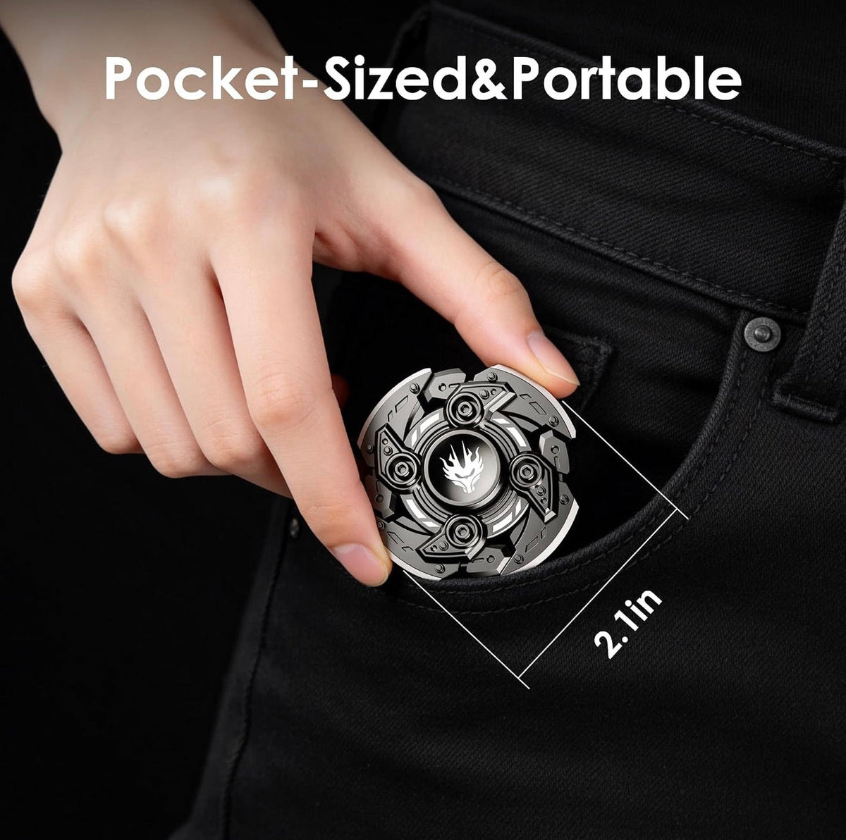 Open-Armor Magnetic Metal Fidget Spinner (17+)
