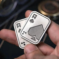 Metal EDC Push Slider Magnetic Poker Fidget Stress Toy