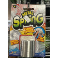 Coiled silver-colored metal spring in JA-RU Mini Spring blister packaging