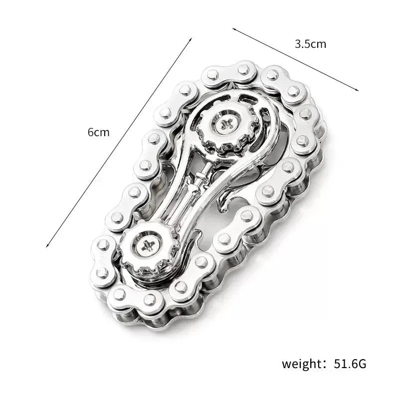 Metal Fidget Spinner | Chain & Gear