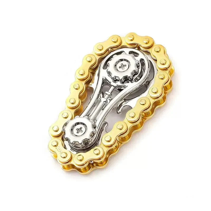 Metal Fidget Spinner | Chain & Gear