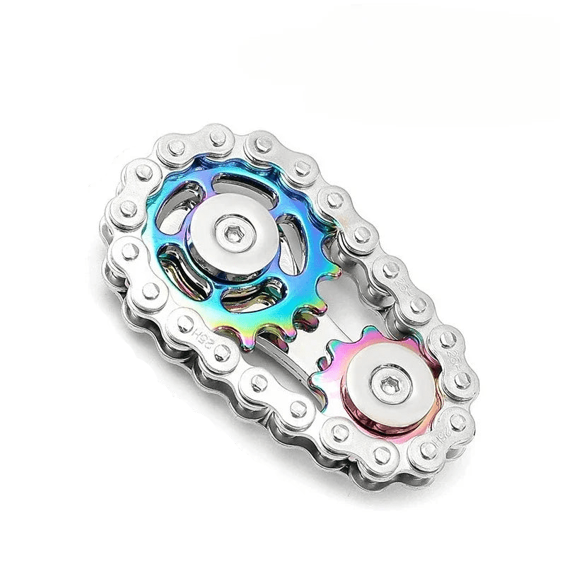 Metal Fidget Spinner | Chain & Gear