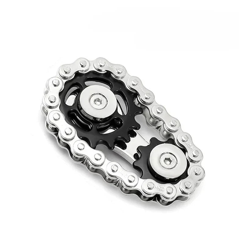 Metal Fidget Spinner | Chain & Gear