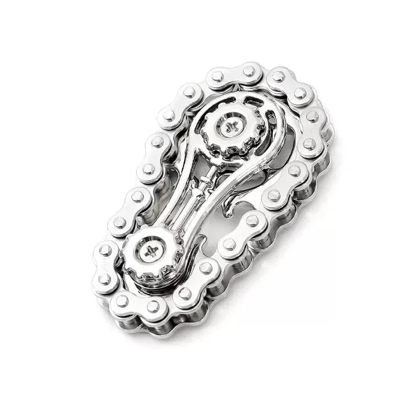 Metal Fidget Spinner | Chain & Gear