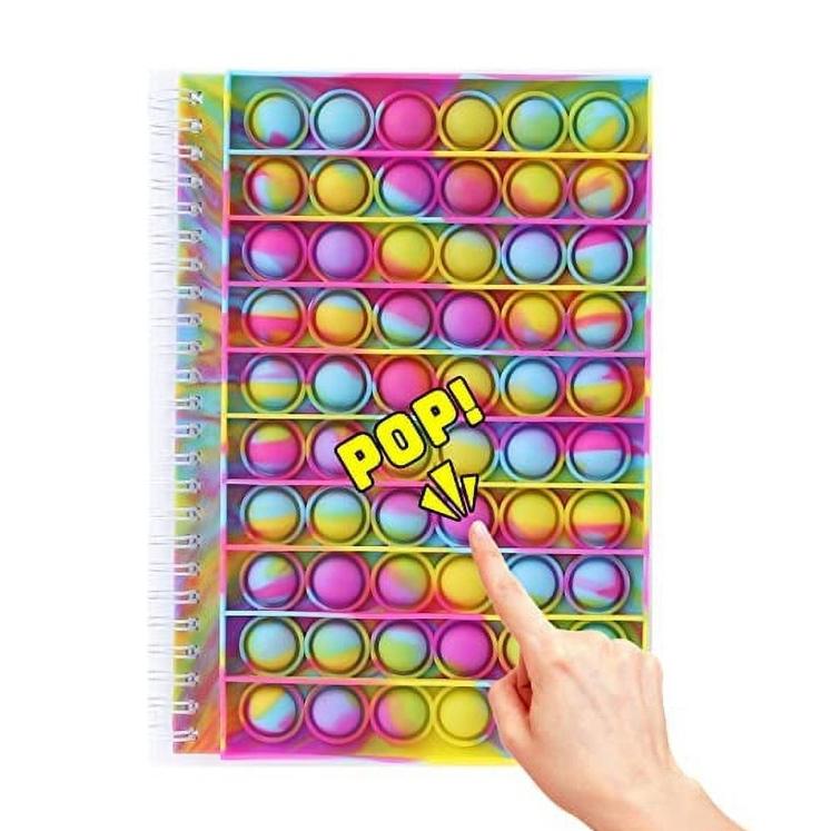 Rainbow Bubble Pop Fidget Notebook