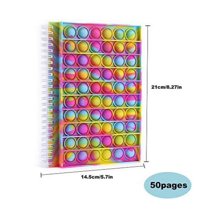 Rainbow Bubble Pop Fidget Notebook