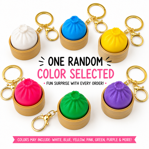 Dumpling Clicker Keychain | Random Color